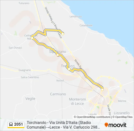 2051 Bus Line Map