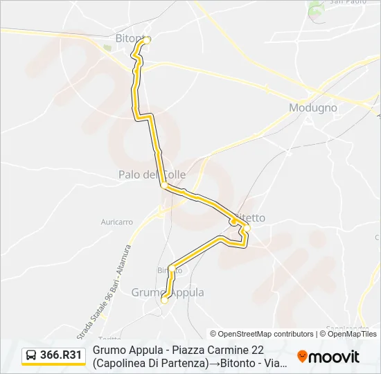 366.R31 Bus Line Map
