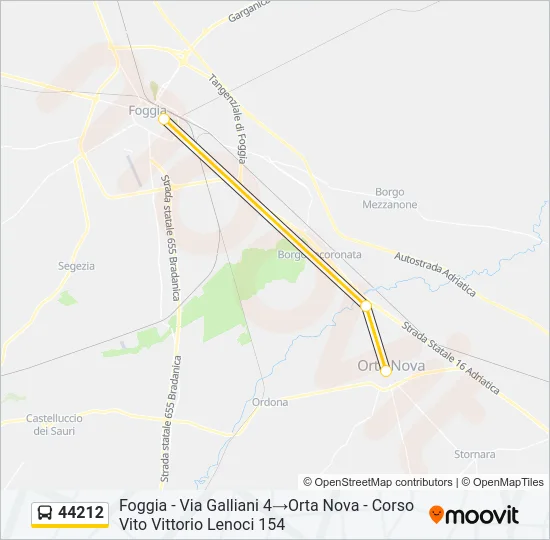44212 Bus Line Map