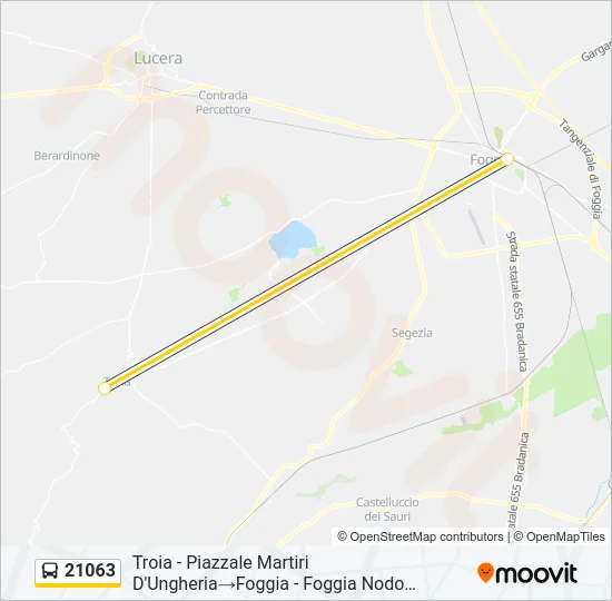 21063 Bus Line Map