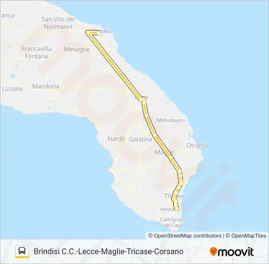 443 BDS R 12.10 VEN Bus Line Map
