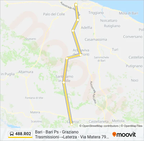 488.R02 Bus Line Map
