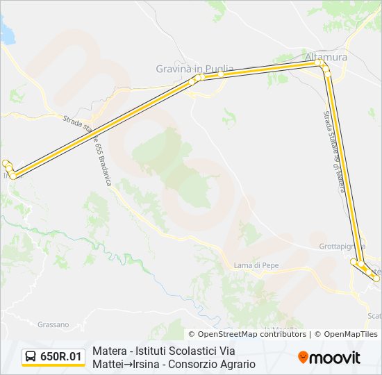 650R.01 bus Line Map