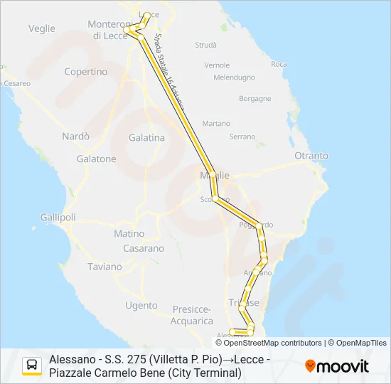 670A SERALE Bus Line Map