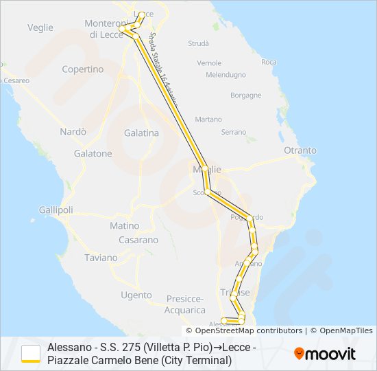 670A SERALE bus Line Map