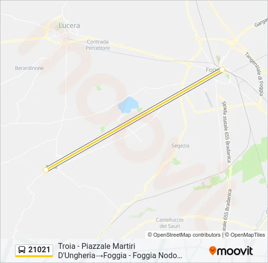 21021 Bus Line Map