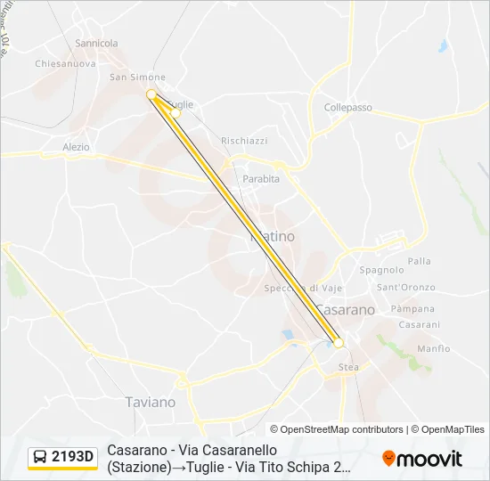 2193D Bus Line Map