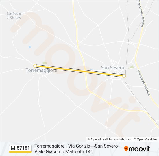 57151 Bus Line Map