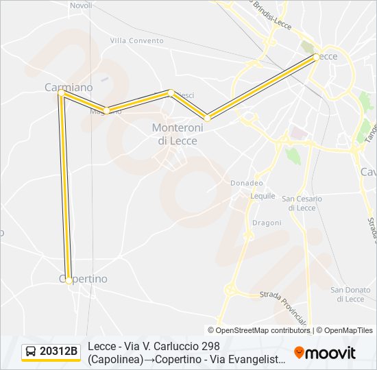 20312B bus Line Map