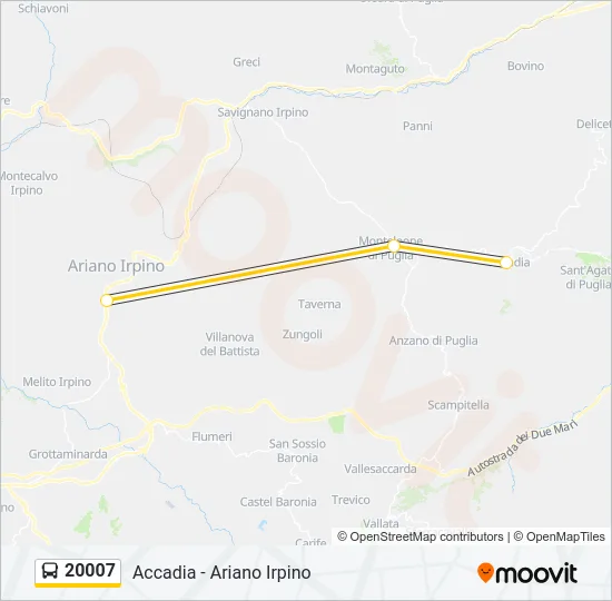 20007 Bus Line Map