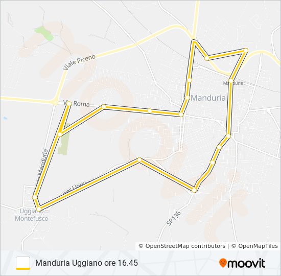 Percorso linea bus 903.1.16