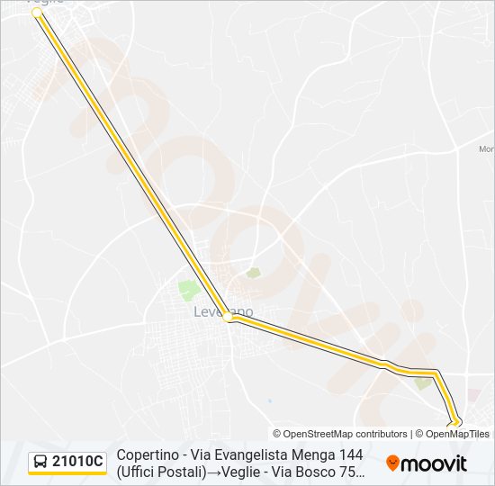 21010C Bus Line Map
