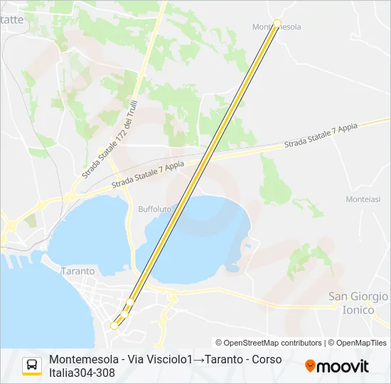 Percorso linea bus 26.1820A