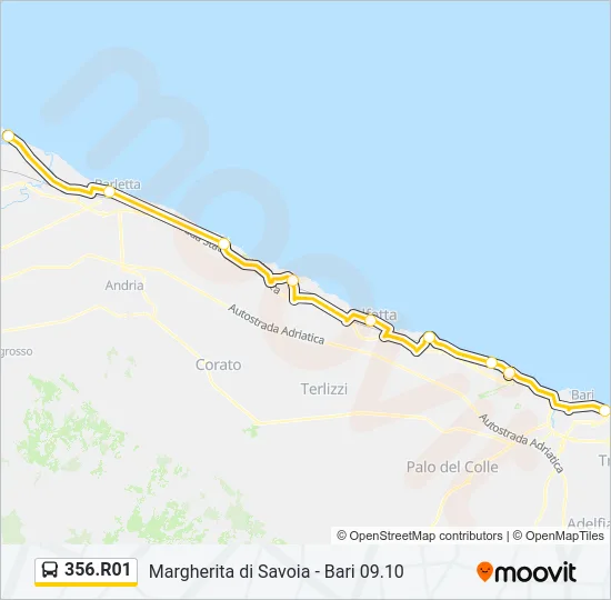 356.R01 Bus Line Map