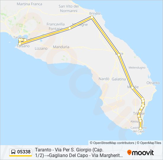 05338 bus Line Map