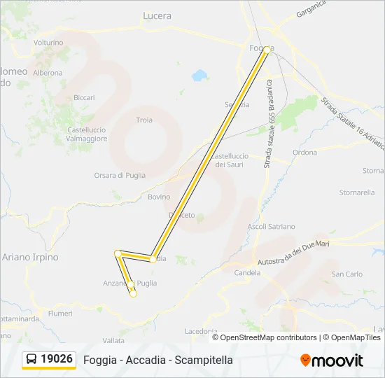 19026 Bus Line Map