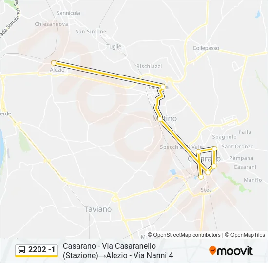 2202 -1 Bus Line Map