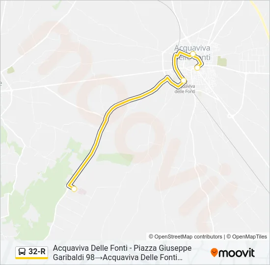32-R Bus Line Map
