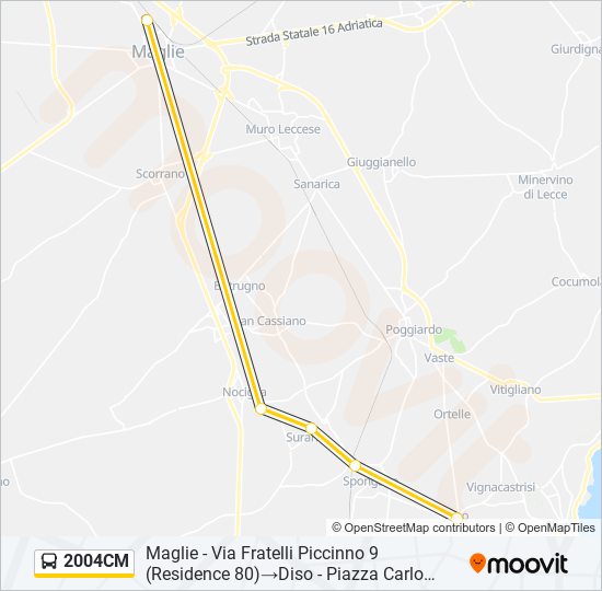 2004CM bus Line Map