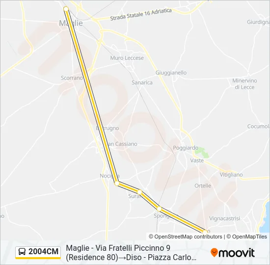 2004CM Bus Line Map