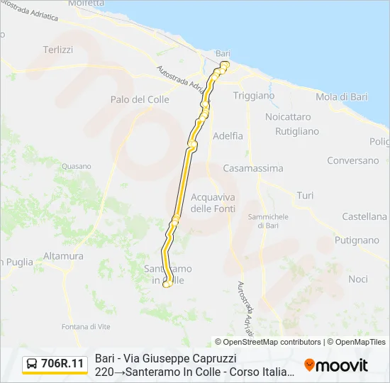 706R.11 Bus Line Map