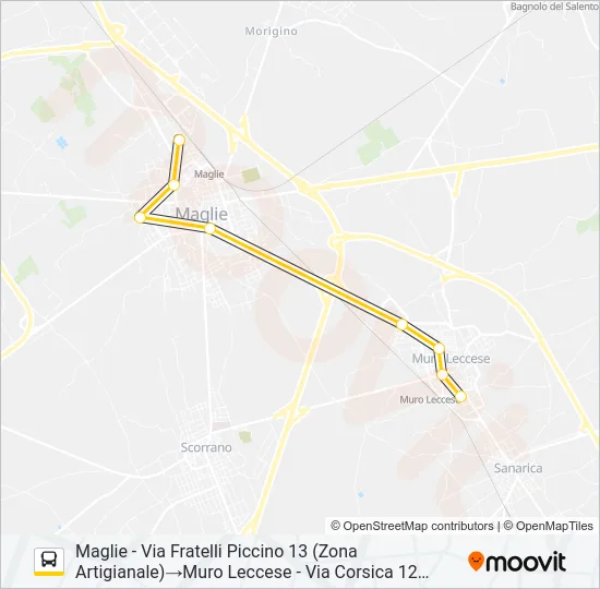 388 R MURO 13.15 Bus Line Map