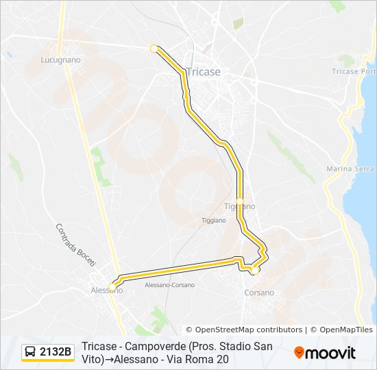 2132B bus Line Map