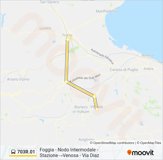 703R.01 Bus Line Map