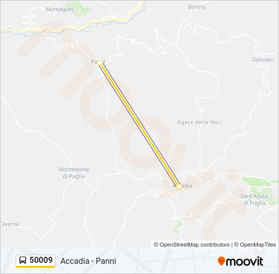 50009 Bus Line Map