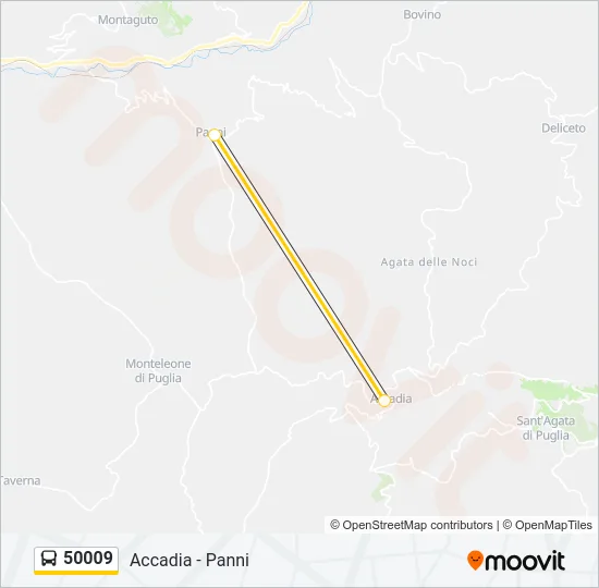 50009 Bus Line Map