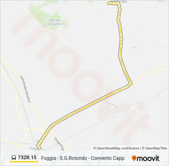 732R.15 Bus Line Map