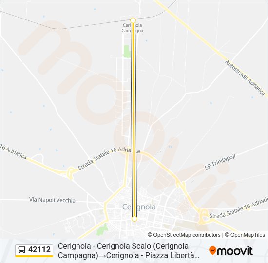 42112 Bus Line Map