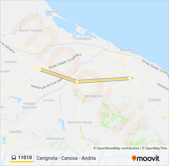 11010 Bus Line Map