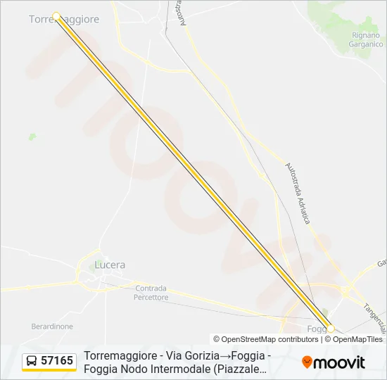 57165 Bus Line Map