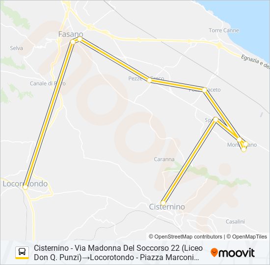 254.5.R.2 bus Line Map