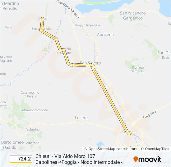 724.2 bus Line Map