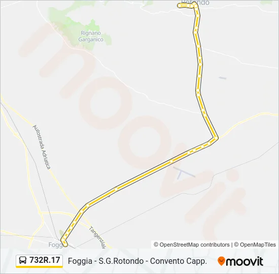 732R.17 Bus Line Map