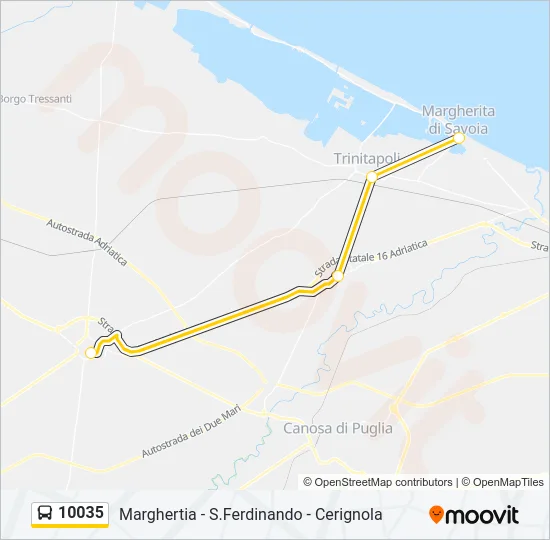 10035 Bus Line Map