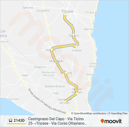 2143D Bus Line Map