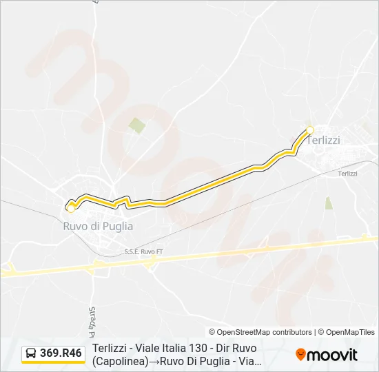369.R46 Bus Line Map