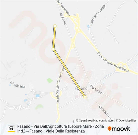 902.ZIN1 Bus Line Map