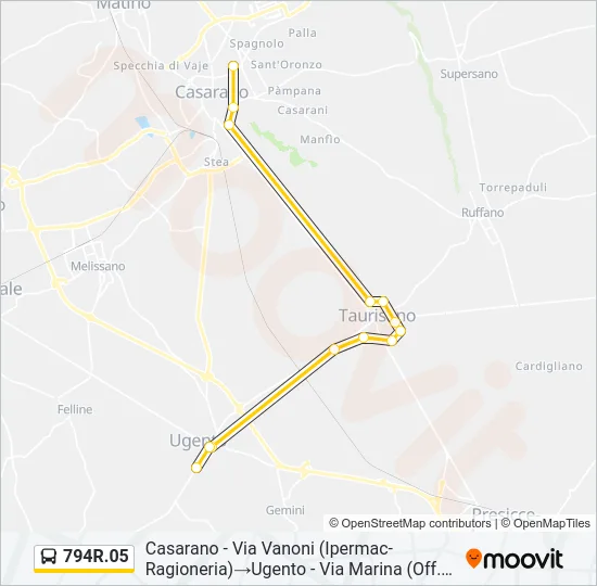 794R.05 Bus Line Map