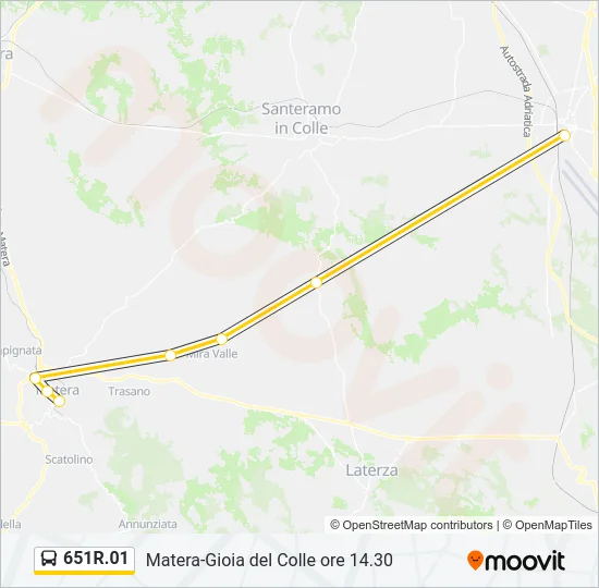 651R.01 Bus Line Map