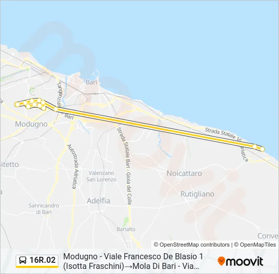 16R.02 Bus Line Map