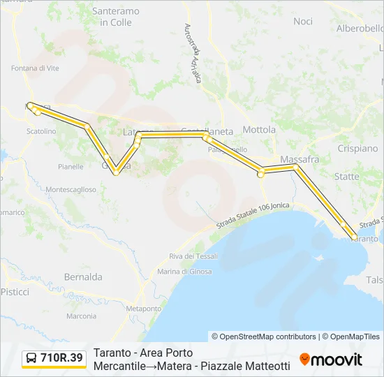 710R.39 Bus Line Map