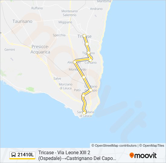 21410L bus Line Map