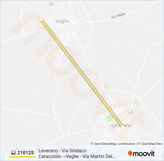 21012S Bus Line Map