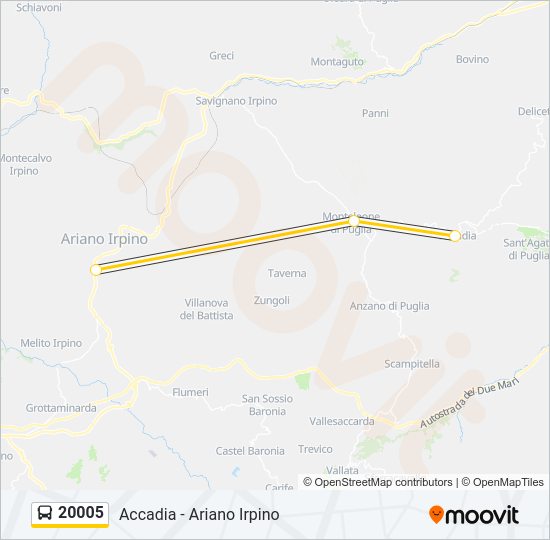 20005 Bus Line Map