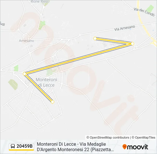 20459B Bus Line Map