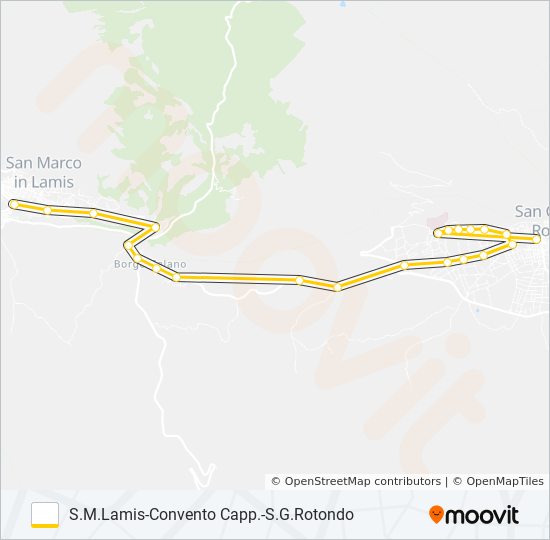 Percorso linea bus 737-2.02